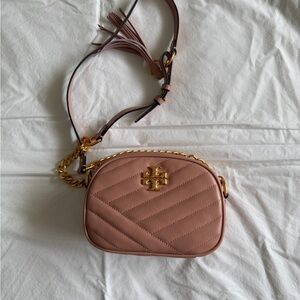 Tory Burch Pink Quilted Crossbody Bag